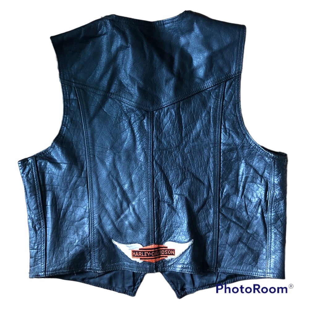 Harley-Davidson Men’s Black Leather Vest
